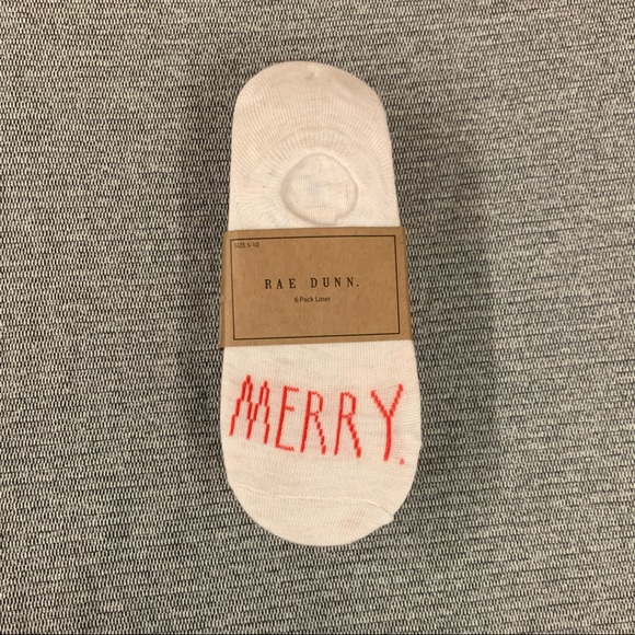 Rae Dunn Christmas Liner Sock Bundle - 12 Socks! - Picture 5 of 7